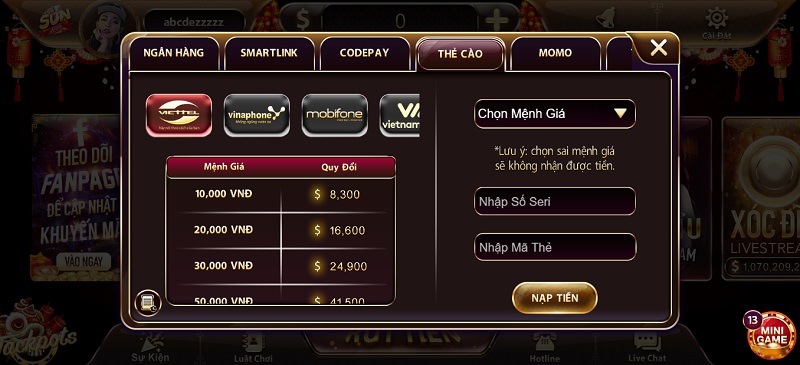 Kiểm tra lại thông tin đã điền trên phiếu nạp tiền để đảm bảo không có lỗi sai