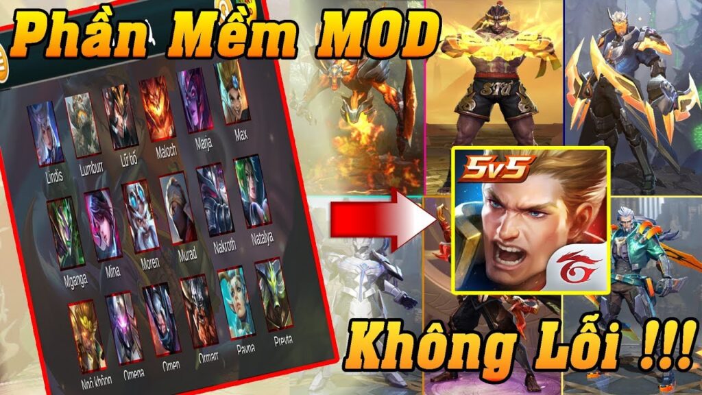 mod skin lien quan mobile